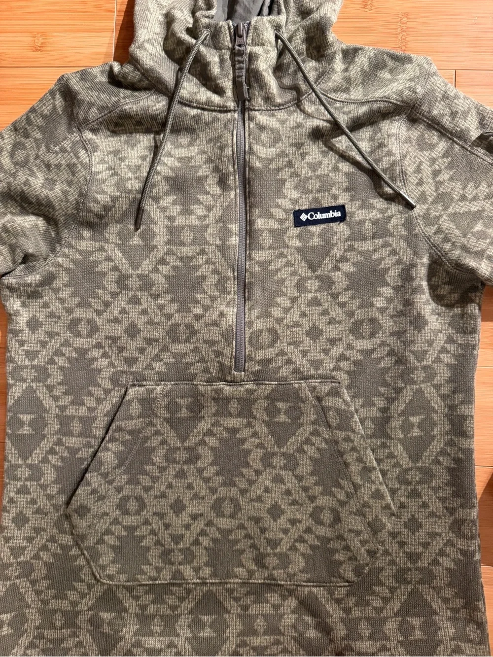 Columbia Mens Sweater Weather Fleece Half Zip Hooded Pullover
